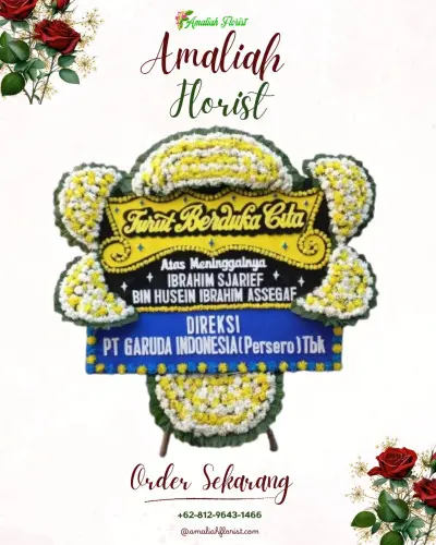 Papan Bunga Duka di Kebonsari