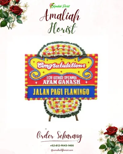 Bunga Papan Congratulation di Kebonsari